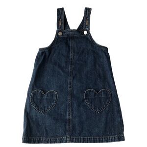 Old Navy Girls Heart-Patch Pocket Denim  Skirtall Size 5T